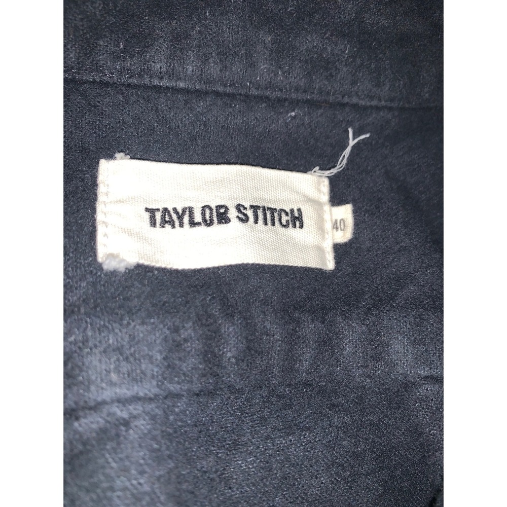 Taylor Stitch Yosemite Chamois Shirt Mens 40 Medium Black Heavyweight Flannel - Picture 3 of 8
